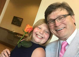 Bob Noone with adopted children